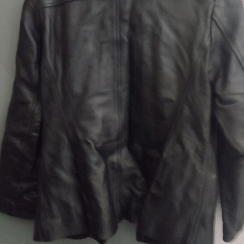 Women's leather jacket like new, size large, black