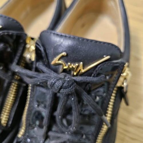 Giuseppe Zanotti sneakers used, size 40, black leather