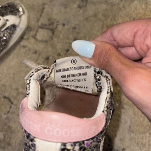 Golden Goose baby girl sneakers like new, size 22 EU