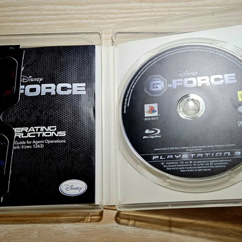 G-Force PS3 game complete edition with 3D glasses and manual, like new