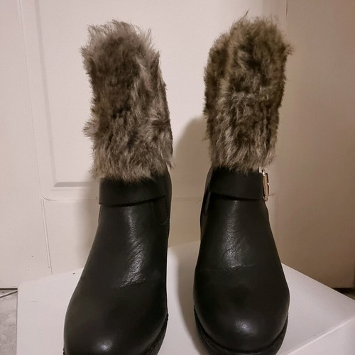 Booties No. 37 like new with fur lining and 8cm heel