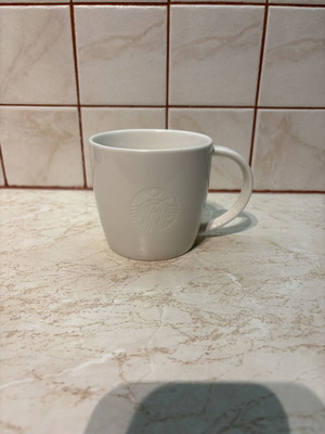 Starbucks ceramic mug used, white 450-500ml