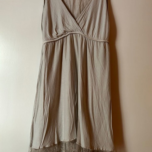 Imperial Italy women's dress M sand beige, like new, cotton silk