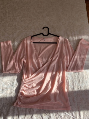 Only pink wrap blouse size M used