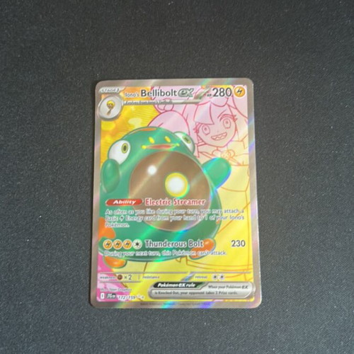 Iono's Bellibolt EX Full Art card like new
