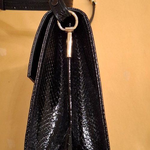 Almada shoulder bag black snake like new