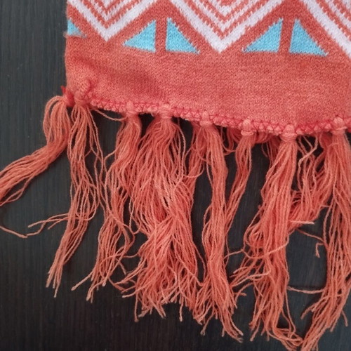 Children's scarf and hat set, orange, up to 5 years