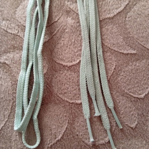 Light green shoelaces
