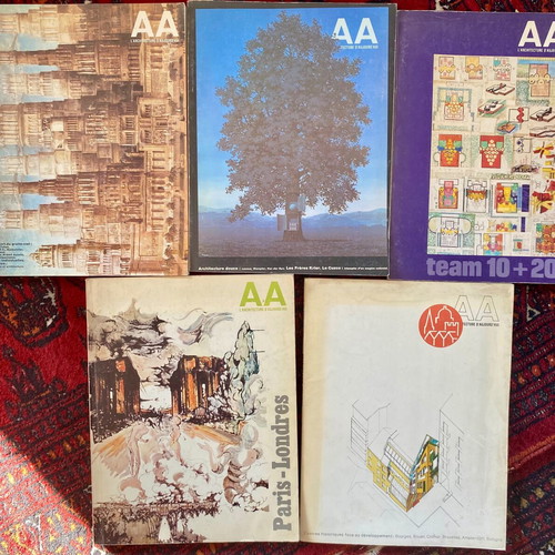 AA L'architecture d'aujourd'hui architectural magazine 5 used issues 1975