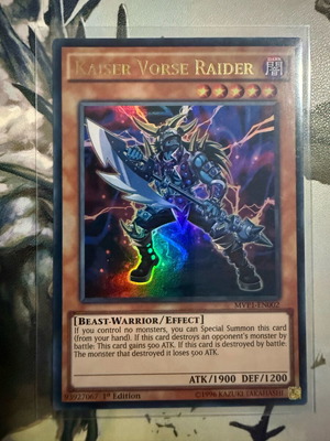 Kaiser Vorse Raider MVP1 new Yu-Gi-Oh! card - 3,90 - Vendora.cy Kaiser Vorse Raider MVP1 new Yu-Gi-Oh! card - 3,90 - Vendora.cy