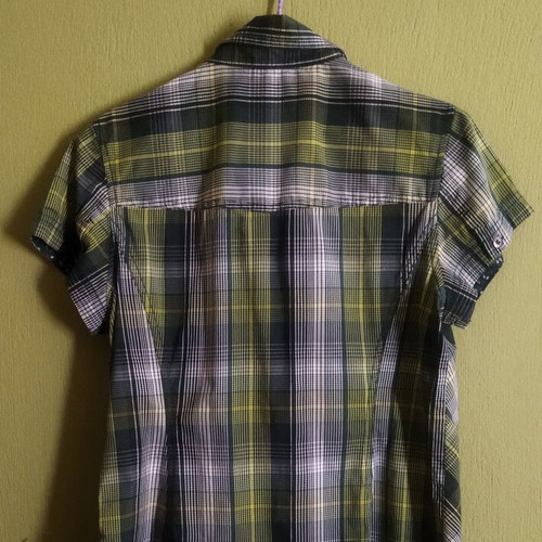 Cecil Checked Shirt Size S Like New, Green Yellow