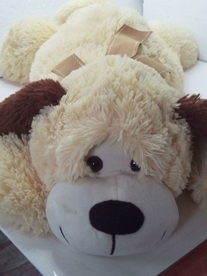 Λούτρινο μαλλιαρό σκυλάκι Cuddle Times Toys μεταχειρισμένο, μήκος 65 εκ.