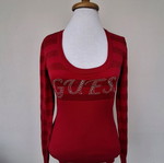 Guess sweater M red like new