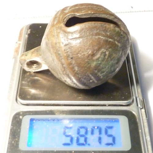 Antique bronze silver bell used, horse ammunition bell N 10