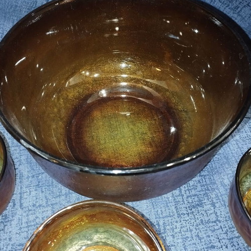 Cup with three bowls used, honey set