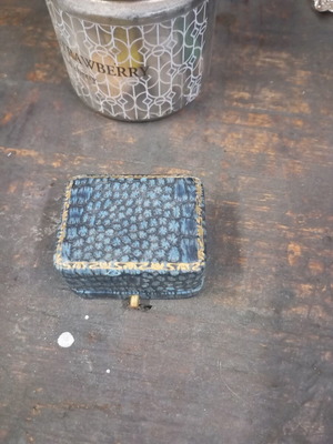 Antique earring box used, Greek goldsmith