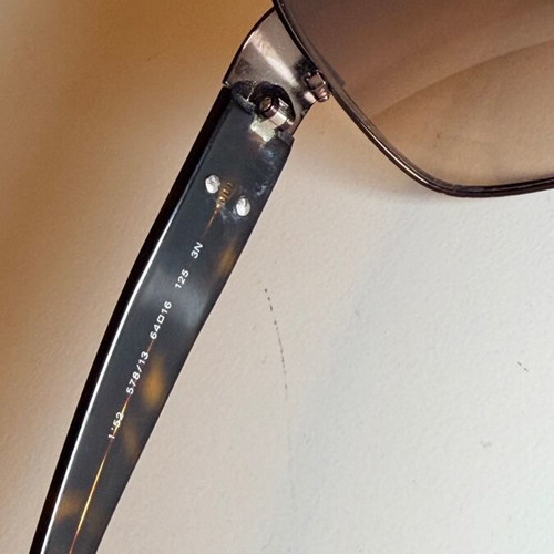 Salvatore Ferragamo men's sunglasses brown beige used