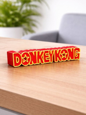Donkey Kong Logo 3D принтиран нов