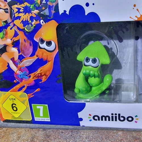 Splatoon Big Box Limited Edition Nintendo Wii U Game Amiibo Inkling Squid new sealed