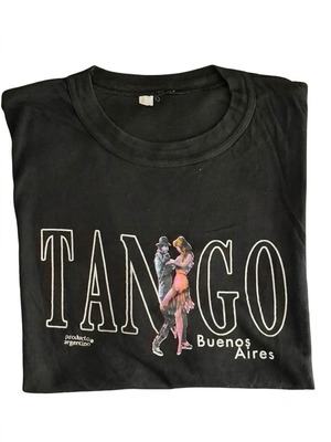 Тениска Tango Buenos Aires употребявана, размер XL, черна памучна