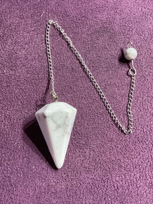 Haolite pendulum authentic stone pendant