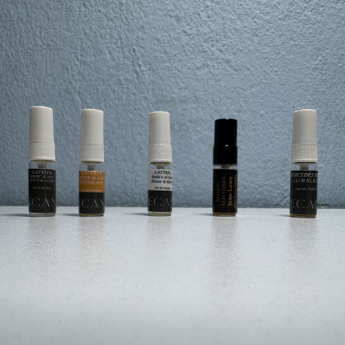 Mini perfumes like new, authentic 3ml samples by Lataffa, Maison Alhambra, Mercedes Benz