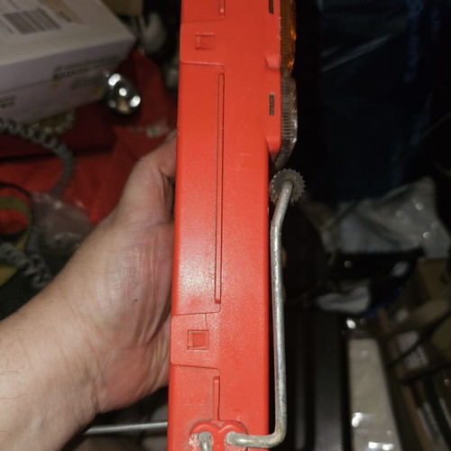 Portable safety flashlight, not functional, used