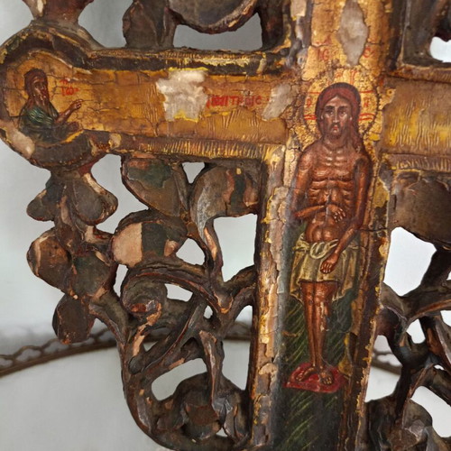 Double-sided 18th Century Blessing Cross used with certificate