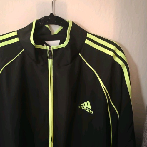 Adidas Teamgeist Adicolor No2XL tracksuit jacket new black with fluorescent details