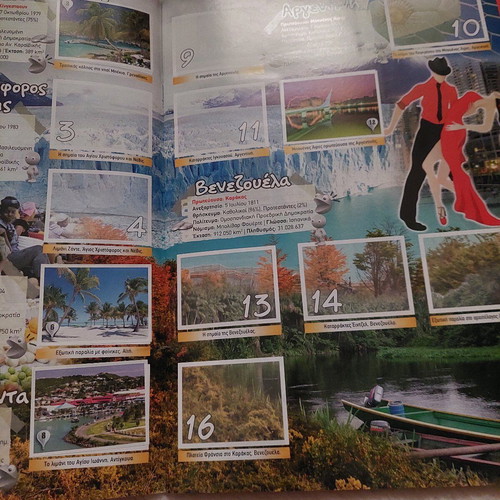 Sticker album Around the World in 80 Pages used