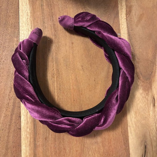 Karavan hairband new, purple pompadour style