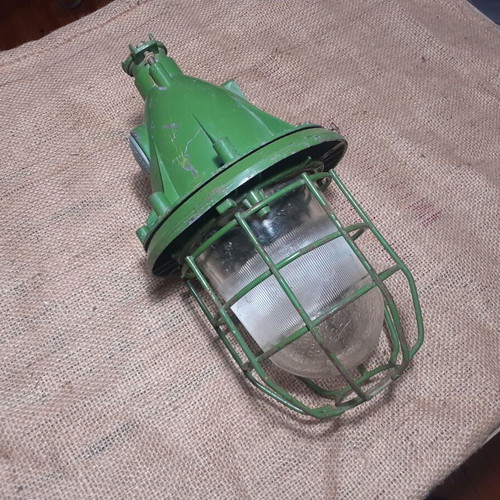 Ship Shelter Lantern used, Soviet 1978, vintage industrial
