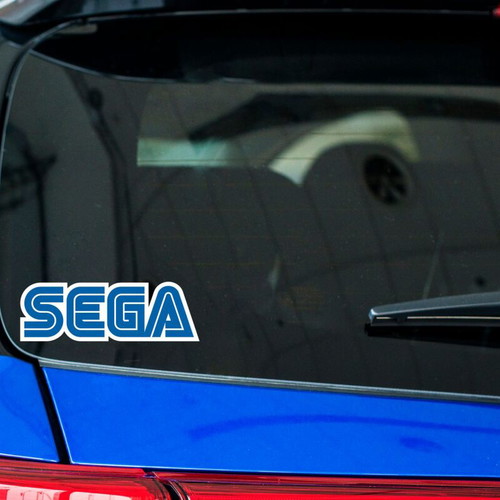Sega stickers glossy paper set of 2 pieces