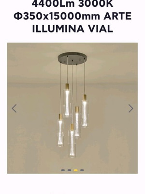 Arte Illumina ceiling light with remote control new