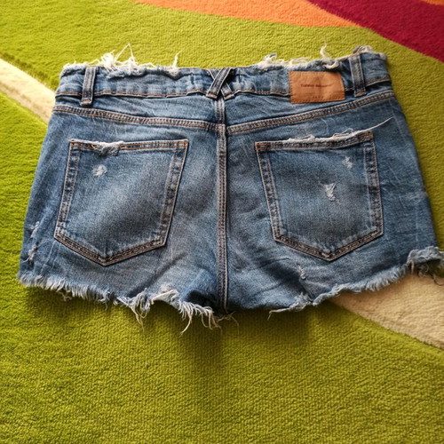 Zara denim shorts used size 38