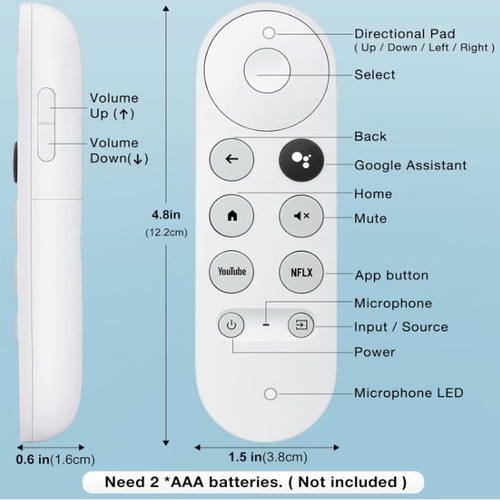 Google Chromecast G9N9N remote control new