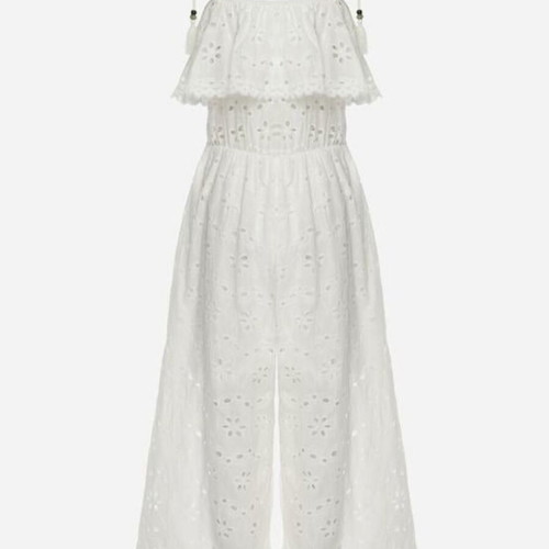 Broderie jumpsuit Dress2unDress new, white