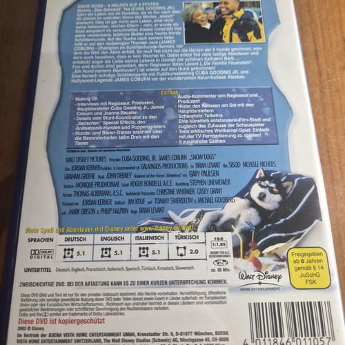 Disney Snow Dogs DVD like new with subtitles