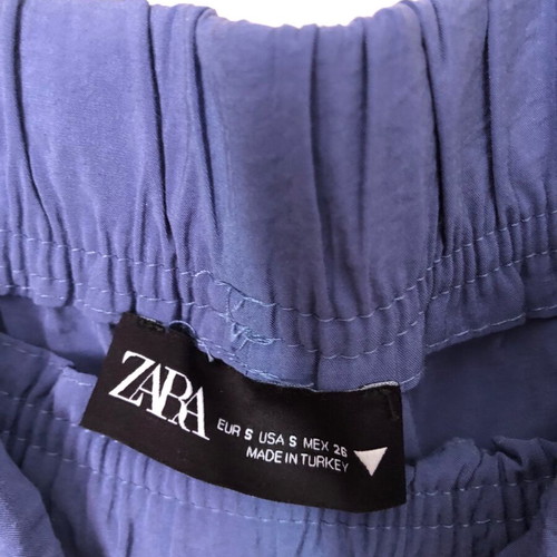 Zara women's pants like new, bright blue, size S