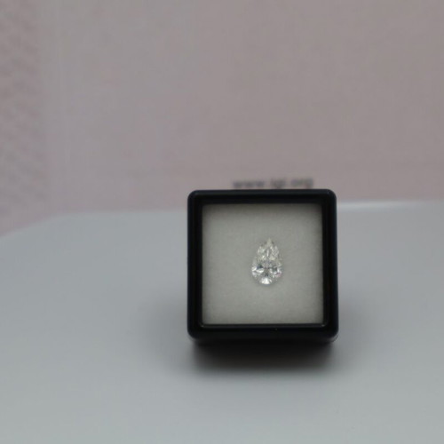 Pear Cut Lab Grown Diamond 1.05ct D-VS1 New