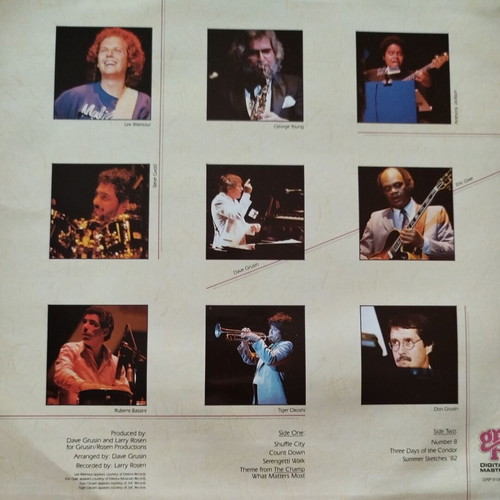 Dave Grusin and the NY-LA Dream Band vinyl LP 1982 jazz-funk fusion