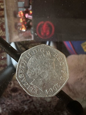 50 Pence Queen Elizabeth Coin used