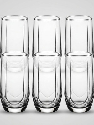 Glass cups new, pack of 6