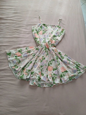 Floral mini dress Zara like new, multicolor, size S