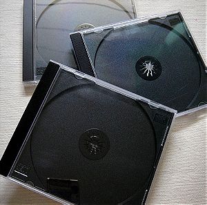 10 θήκες κενές για CD κανονικό μέγεθος πλαστικές μεταχειρισμένες