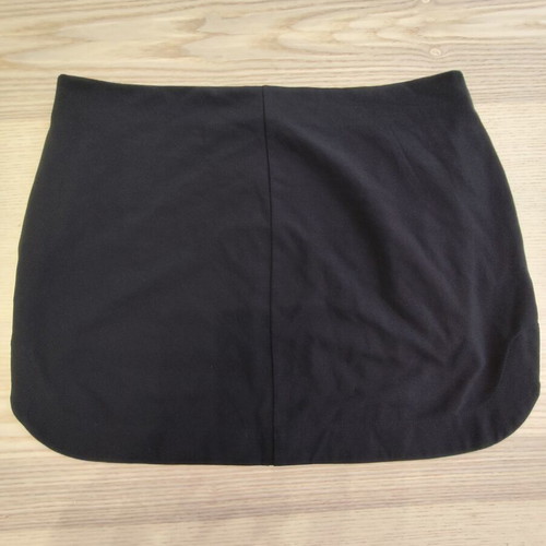 Stradivarius black mini skirt with front zipper, like new