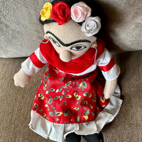 Frida Kahlo Little Thinkers fabric doll like new