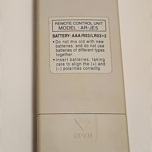 Fujitsu AR-JE5 air conditioner remote control like new