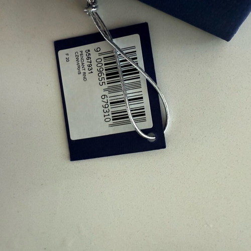 Κολιέ Swarovski ασημί αφόρετο