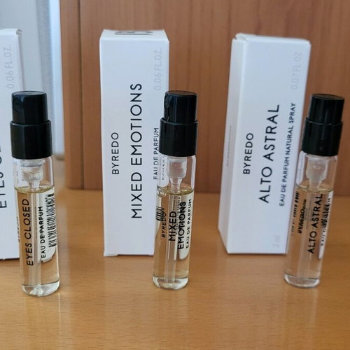 Byredo tester samples Alto Astral, Eyes Closed, Mixed Emotions 2 ml new